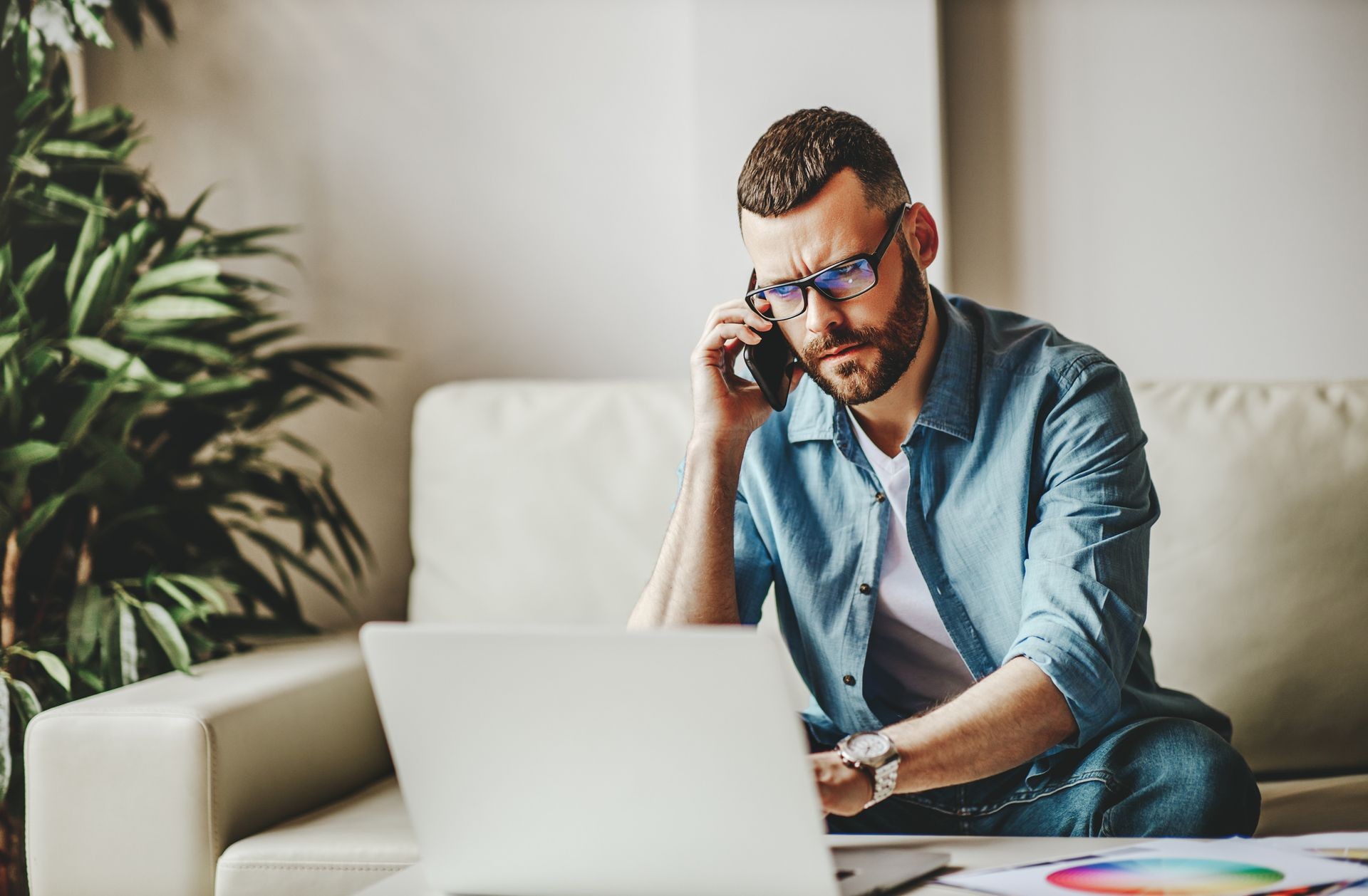 Man on laptop